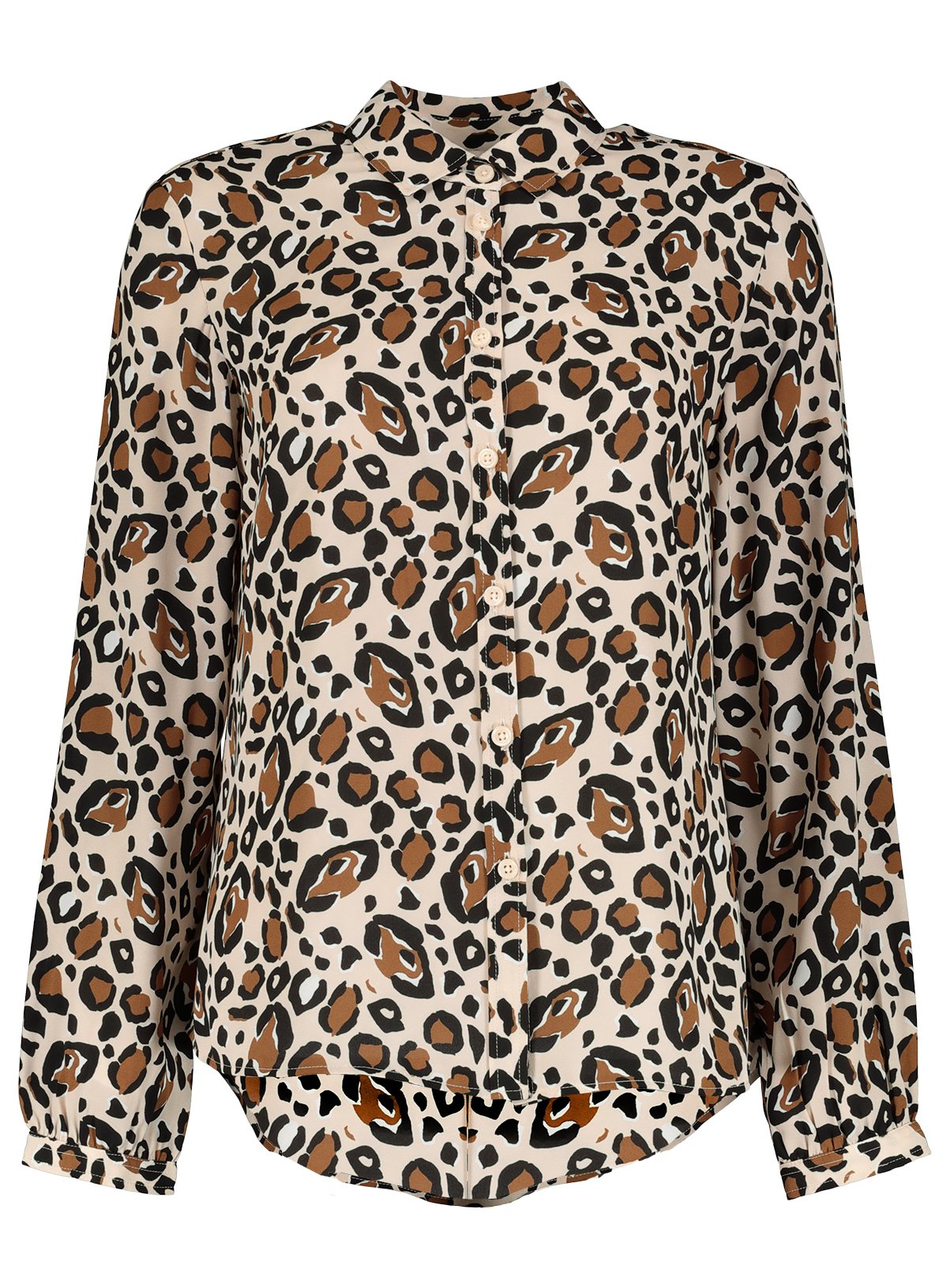 SKU: MONO SHOP LS OPP LEOPARD PRINT SHIRT:Multi Coloured:6 - Image 3 thumbnail